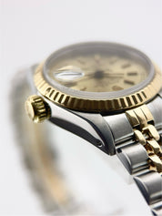 Rolex Lady-Datejust Gold/Steel Champagne Dial 26mm Automatic Womens Watch 69173