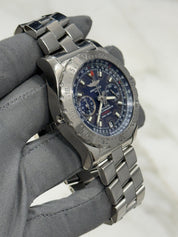 Breitling Skyracer Blue Dial Chronograph 44mm Automatic Watch A27362 - READ