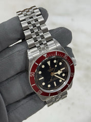 2/2024 Tudor Black Bay Men's Red Bezel Black Dial 41mm Automatic Watch