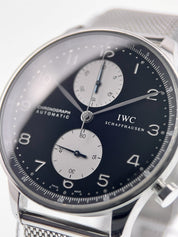 IWC Portuguese Stainless Steel Black Dial 41mm Automatic Men’s Watch IW371404