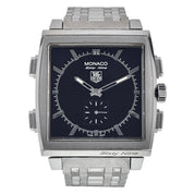 Tag Heuer Monaco Sixty Nine Stainless Steel Black Dial 40mm Men’s Watch CW9110