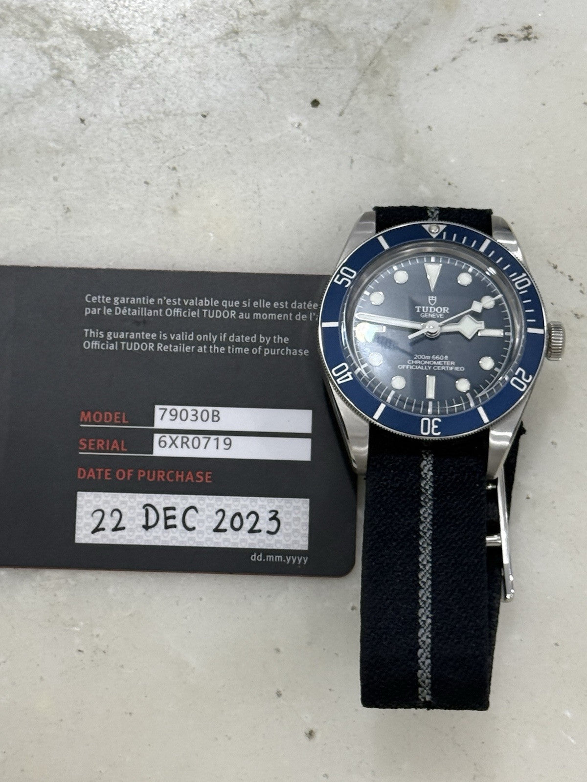 2023 Tudor Black Bay 58 Blue 79030B  Stainless Steel 39mm Automatic Watch - B/P