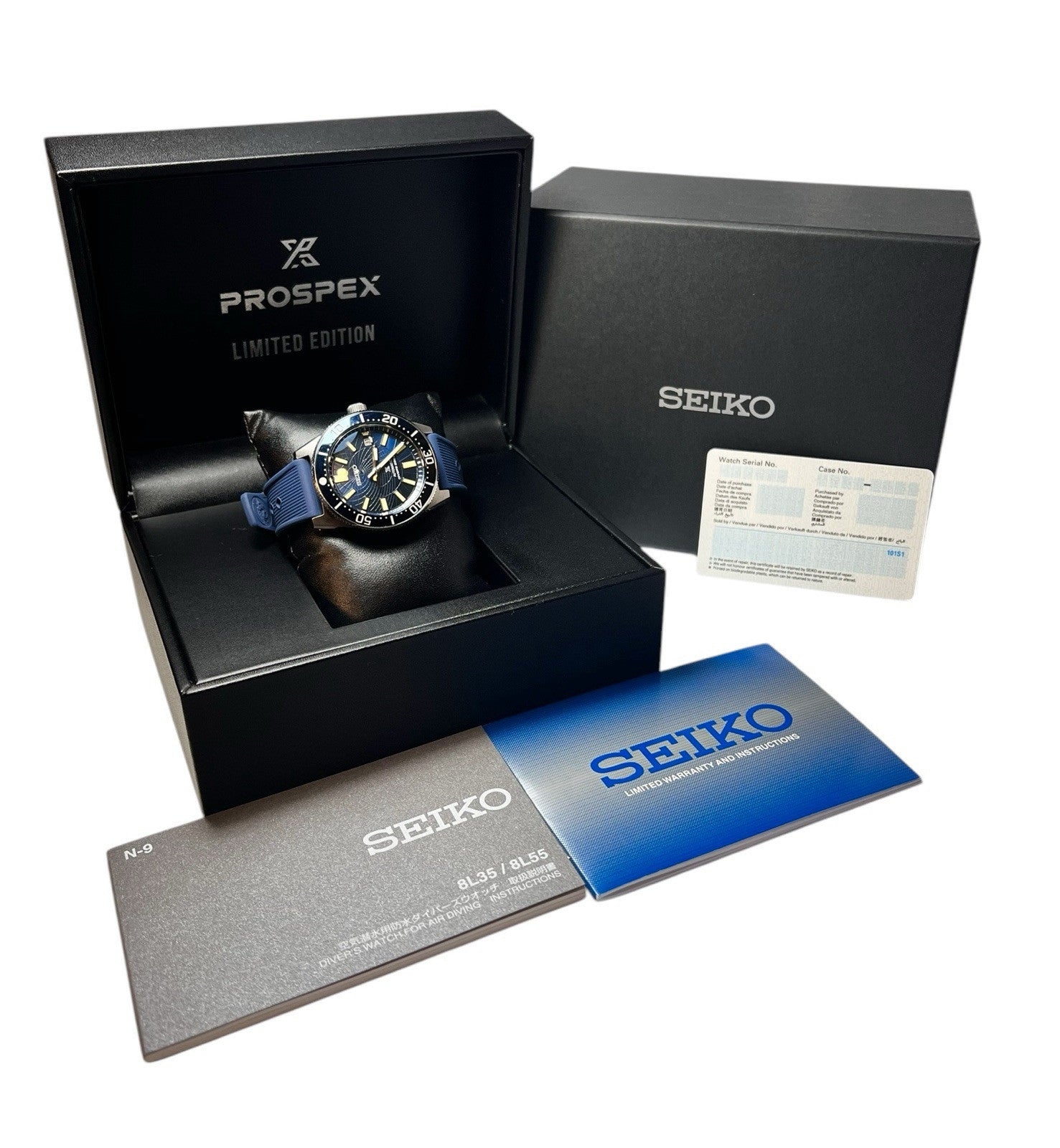 Seiko Prospex Stainless Steel Blue Dial 41.3mm Automatic Men’s Watch SLA065