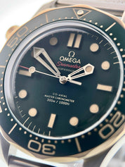 NEW 2025 Omega Seamaster Titanium GREEN Dial 42mm Watch 210.90.42.20.10.001