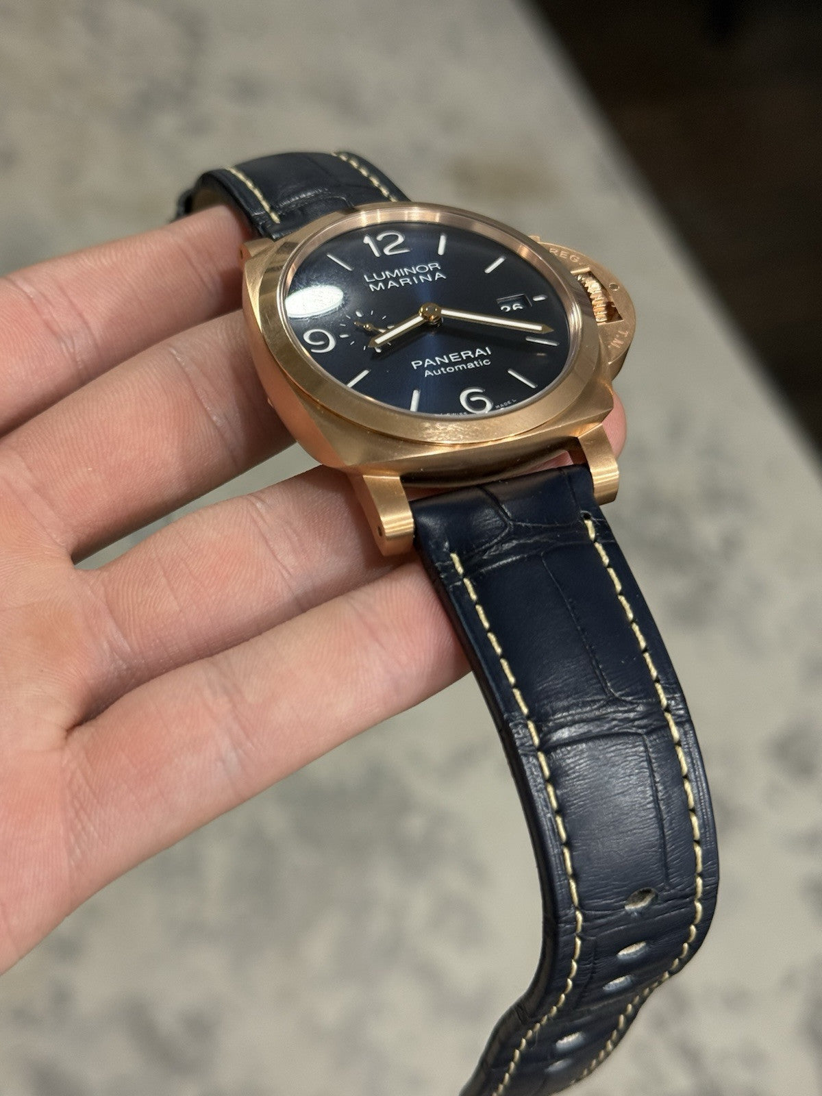 Panerai Luminoir Marina Goldtech PAM01112 - Box/Papers