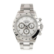 Rolex Daytona Stainless Steel White Dial 40mm Automatic Men’s Watch 116520