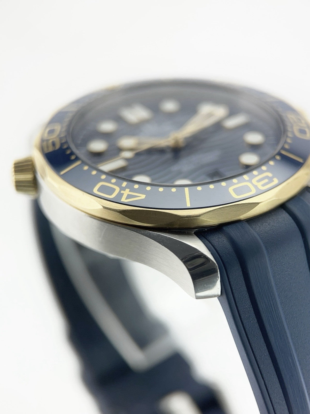 Omega Seamaster Diver Gold Steel Blue Dial 42mm Automatic 210.22.42.20.03.001