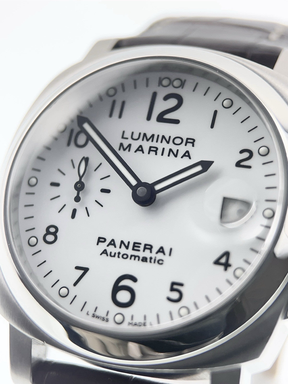 Panerai Luminor Marina Stainless Steel White Dial 40mm Manual Wind Mens PAM00049