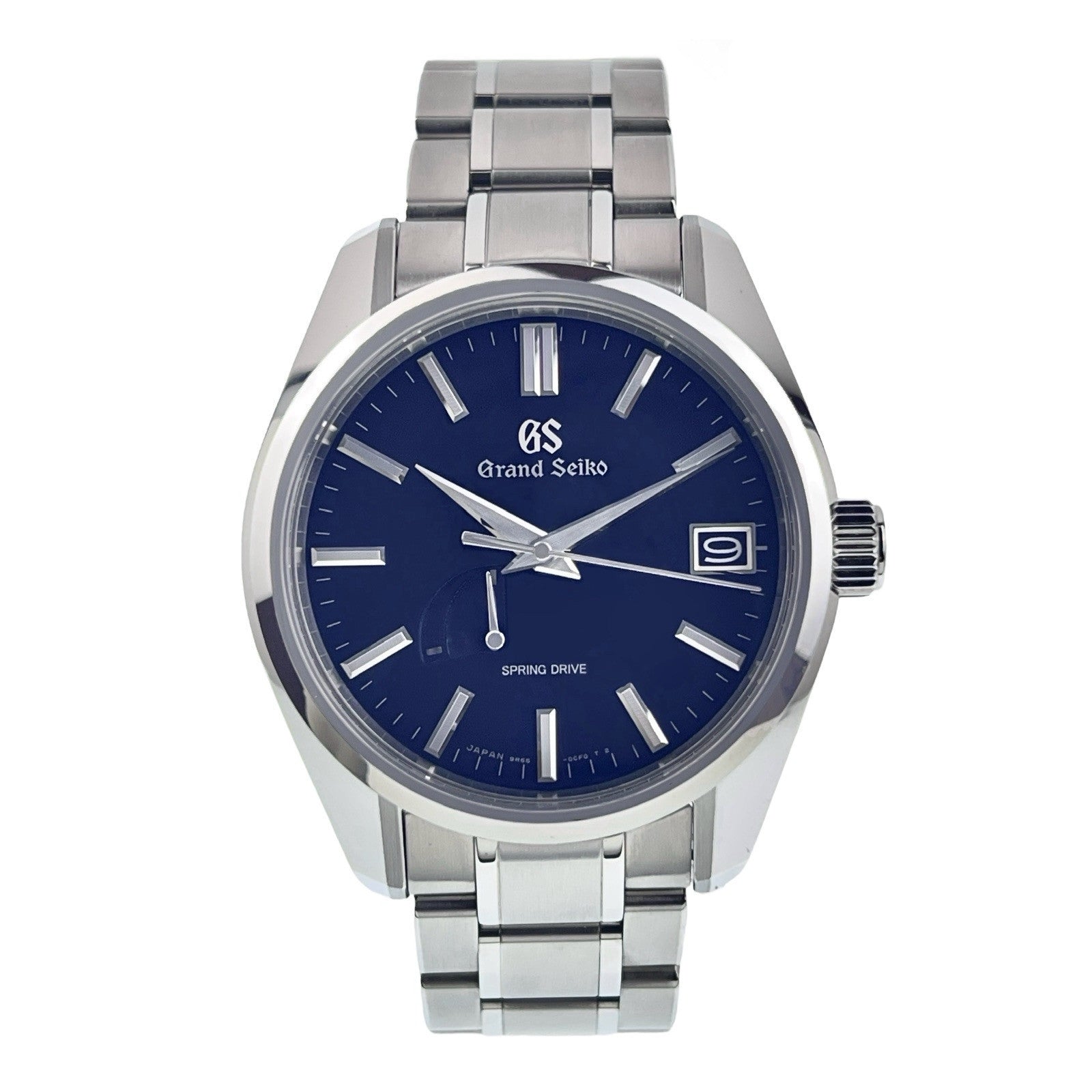 Grand Seiko Heritage Stainless Steel Blue Dial 40mm Automatic Mens Watch SBGA375