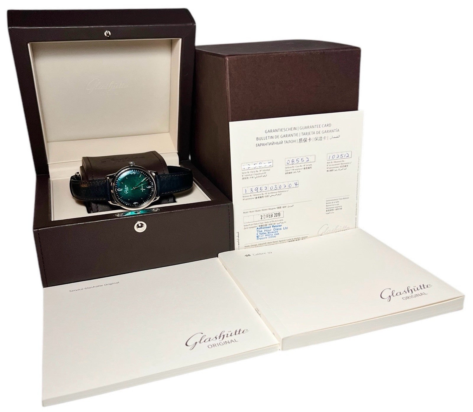 Glashutte Sixties Stainless Steel Green Dial 39mm Auto Mens 1-39-52-03-02-04