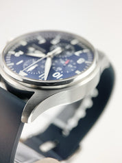 IWC Pilot Chronograph Steel Blue Dial 43mm Automatic Men’s Watch IW377714