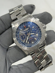 Breitling Skyracer Blue Dial Chronograph 44mm Automatic Watch A27362 - READ