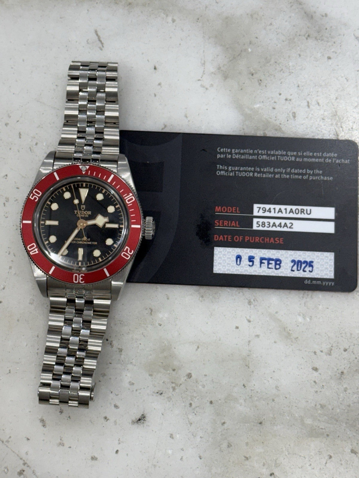 2025 Tudor Black Bay Men's Red Bezel Black Dial 41mm Automatic Watch