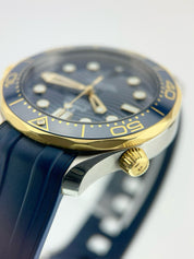 Omega Seamaster Diver Gold Steel Blue Dial 42mm Automatic 210.22.42.20.03.001