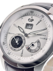 Girard Perregaux Traveller Stainless Steel Silver Dial 44mm Automatic Mens 49650