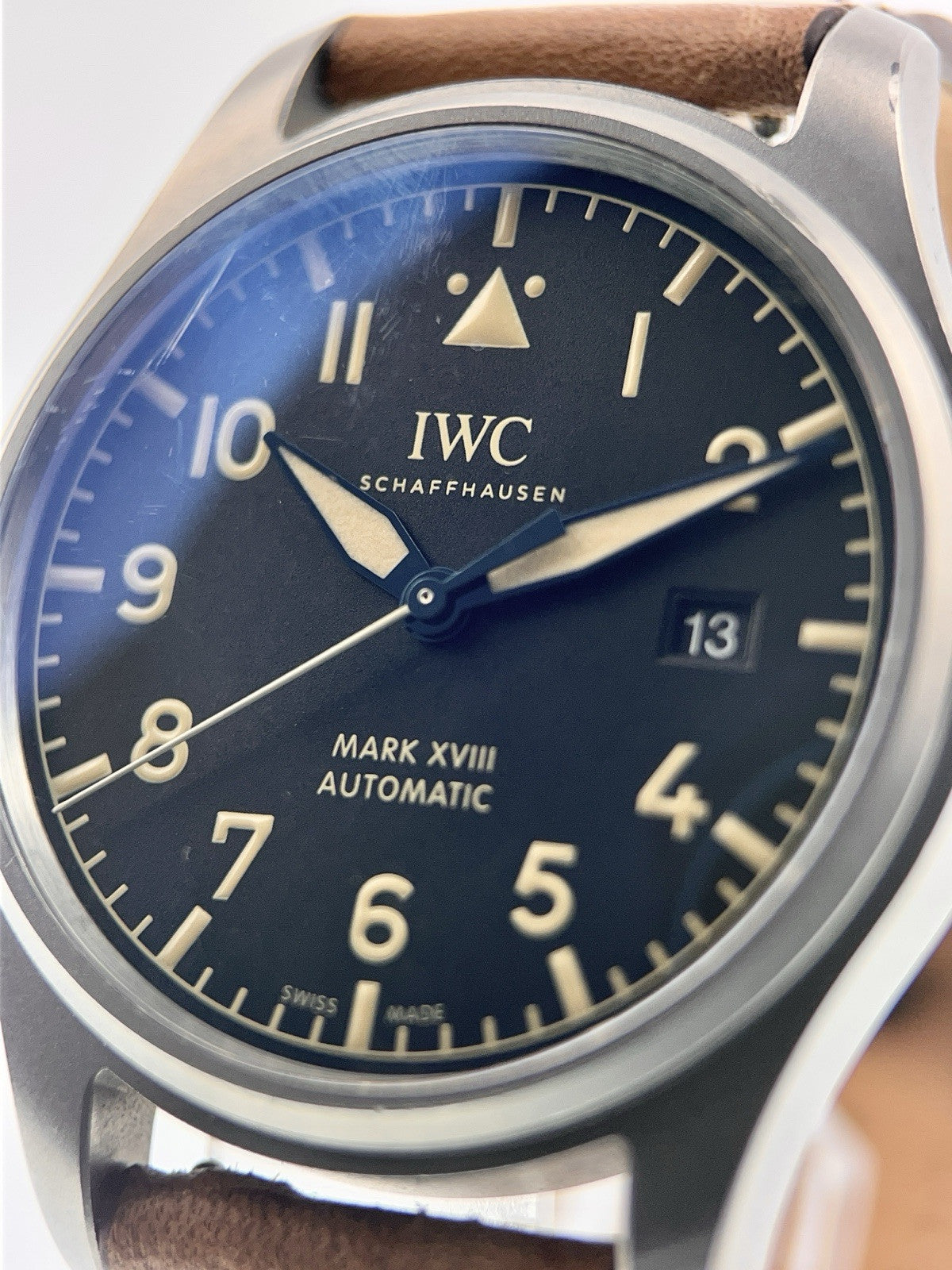 IWC Pilot Mark XVIII Titanium Black Dial 41mm Automatic Men’s Watch IW327006