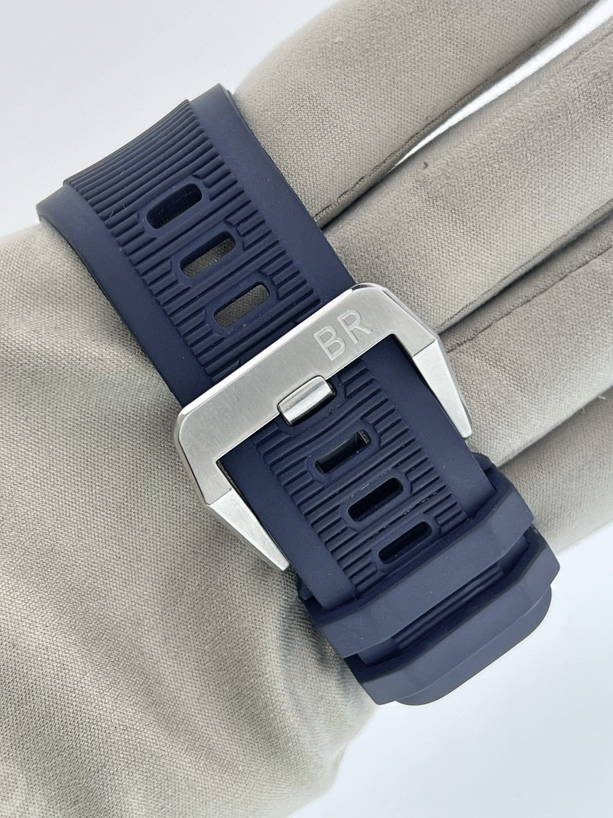 Bell & Ross Stainless Steel Blue Dial 42mm Automatic Movement Mens Watch BR03-92
