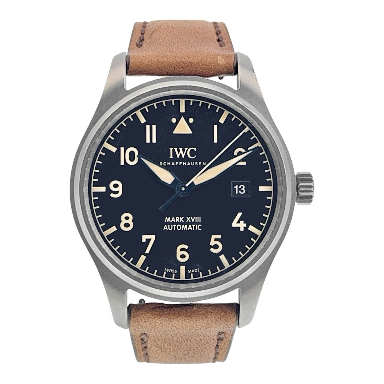 IWC Pilot Mark XVIII Titanium Black Dial 41mm Automatic Men’s Watch IW327006