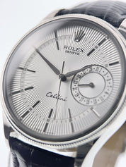 Rolex Cellini Date 18k White Gold 39mm Silver Color Dial Automatic Watch 50519