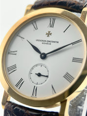 Vacheron Constantin Patrimony 18k Yellow Gold White Dial Manual Wind Watch 92240