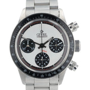 Gevril Tribeca Paul Newman Stainless Steel White Dial 37mm Automatic A508ANAA