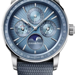 Audemars Piguet Code 11.59 Perpetual Calendar 41 mm smoked blue embossed dial - 26494BC.OO.D350KB.01