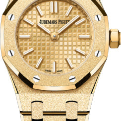 Audemars Piguet Royal Oak 23mm Mini Frosted Gold Quartz Yellow Gold Dial | 67630BA.GG.1312BA.01
