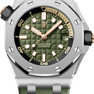 Audemars Piguet Royal Oak Offshore Diver 42mm Stainless Steel Green Dial 15720ST.OO.A052CA.01