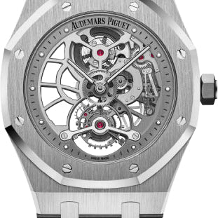 Audemars Piguet Royal Oak Tourbillon 41mm Extra-Thin Openworked Rhodium Stainless Steel Hand-Wound - 26518ST.OO.1220ST.01