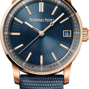 Audemars Piguet Code 11.59 Selfwinding 41mm Pink Rose Gold Blue Dial | 15210OR.OO.A348KB.01