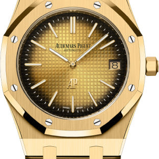 Audemars Piguet Royal Oak Jumbo 39mm Extra-Thin Yellow Gold Smoked Yellow Dial | 16202BA.OO.1240BA.02