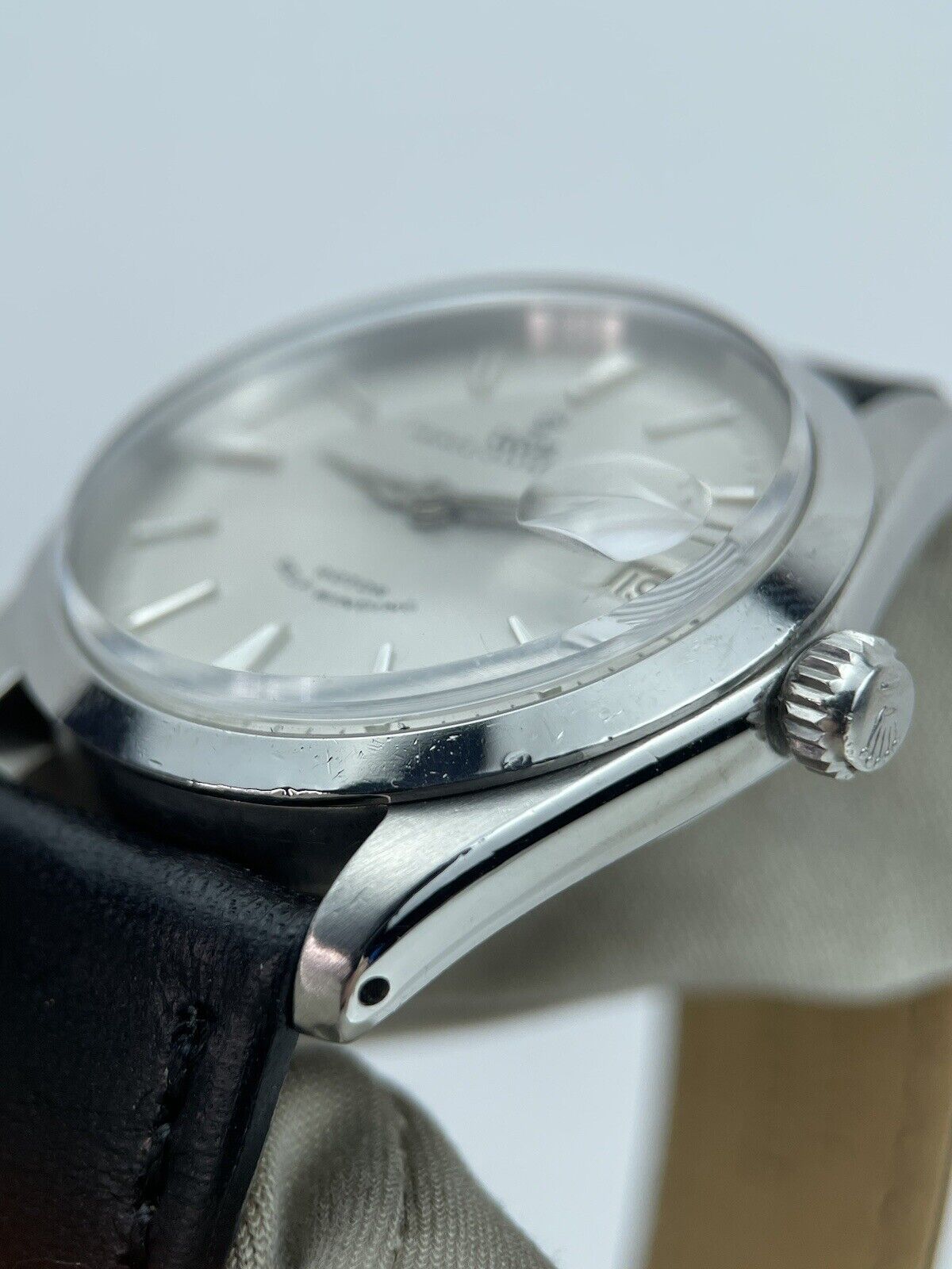 Vintage Tudor Prince Oysterdate Ref 7966 Automatic Silver Dial Steel Mens Unisex