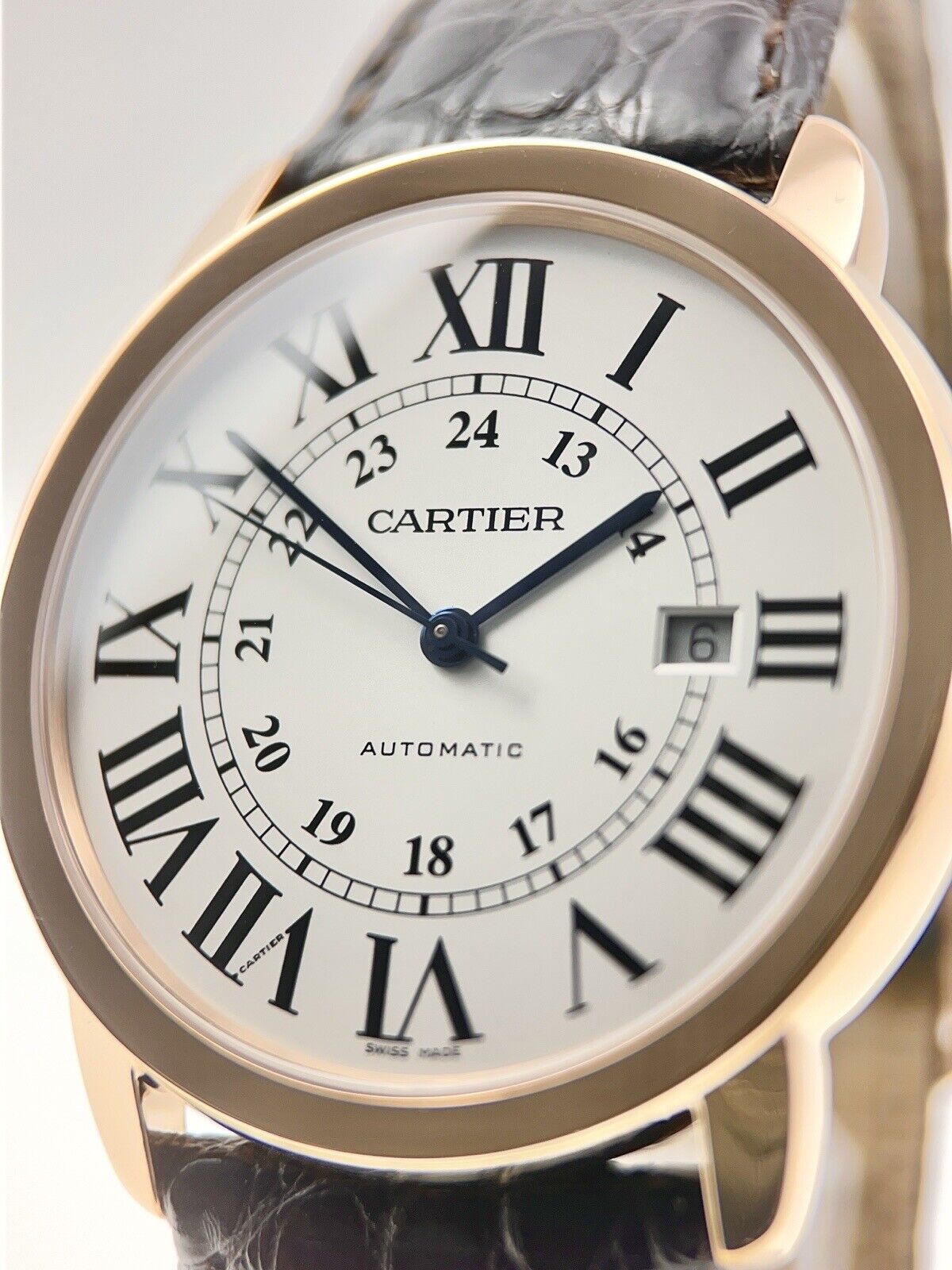 Cartier Ronde Solo 18k Rose Gold 42mm Automatic Men’s Watch 3801