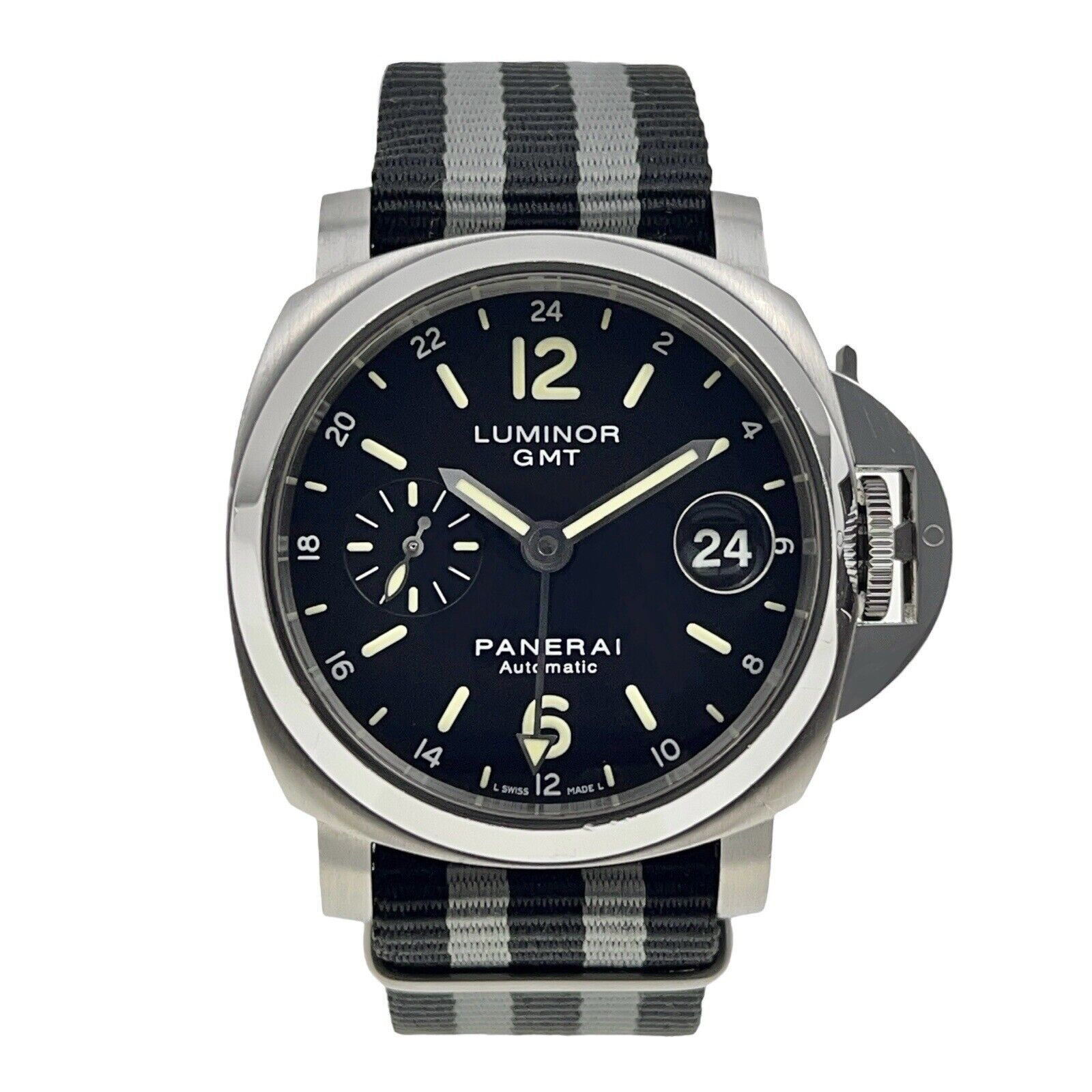 Panerai Luminor GMT Stainless Steel Black 40mm Automatic Men’s Watch PAM00244