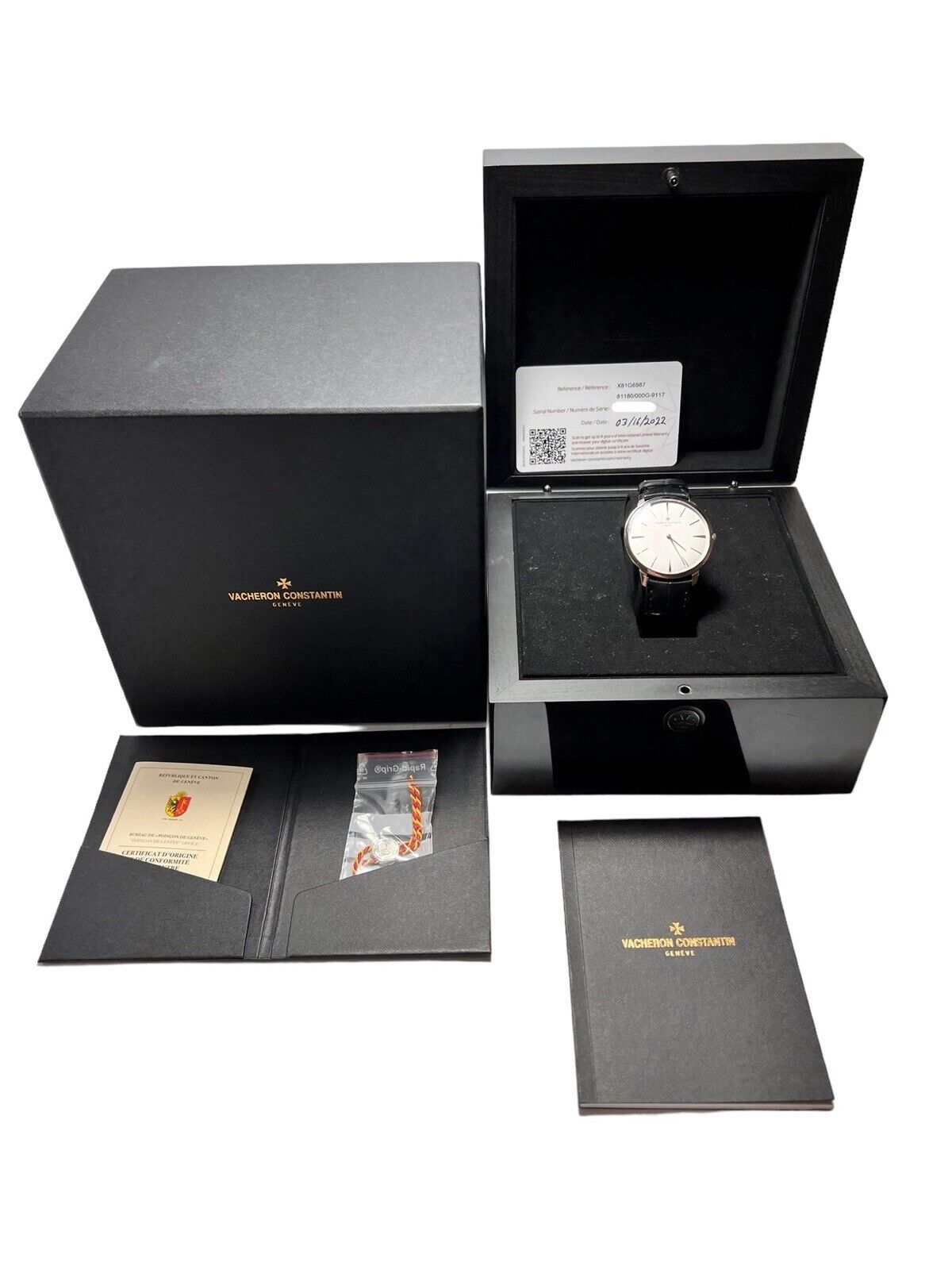 Vacheron Constantin Patrimony White Gold 40mm Manual Wind Men’s Watch 81180