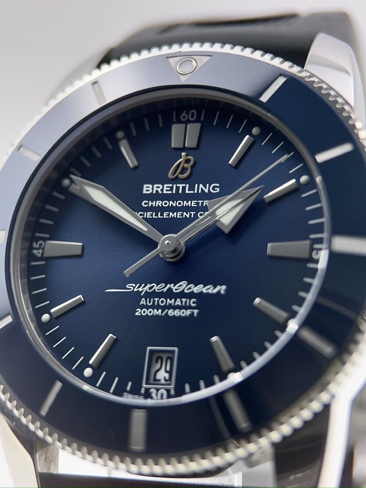 Breitling Superocean 42 Stainless Steel Blue 42mm Automatic Men’s Watch AB2010