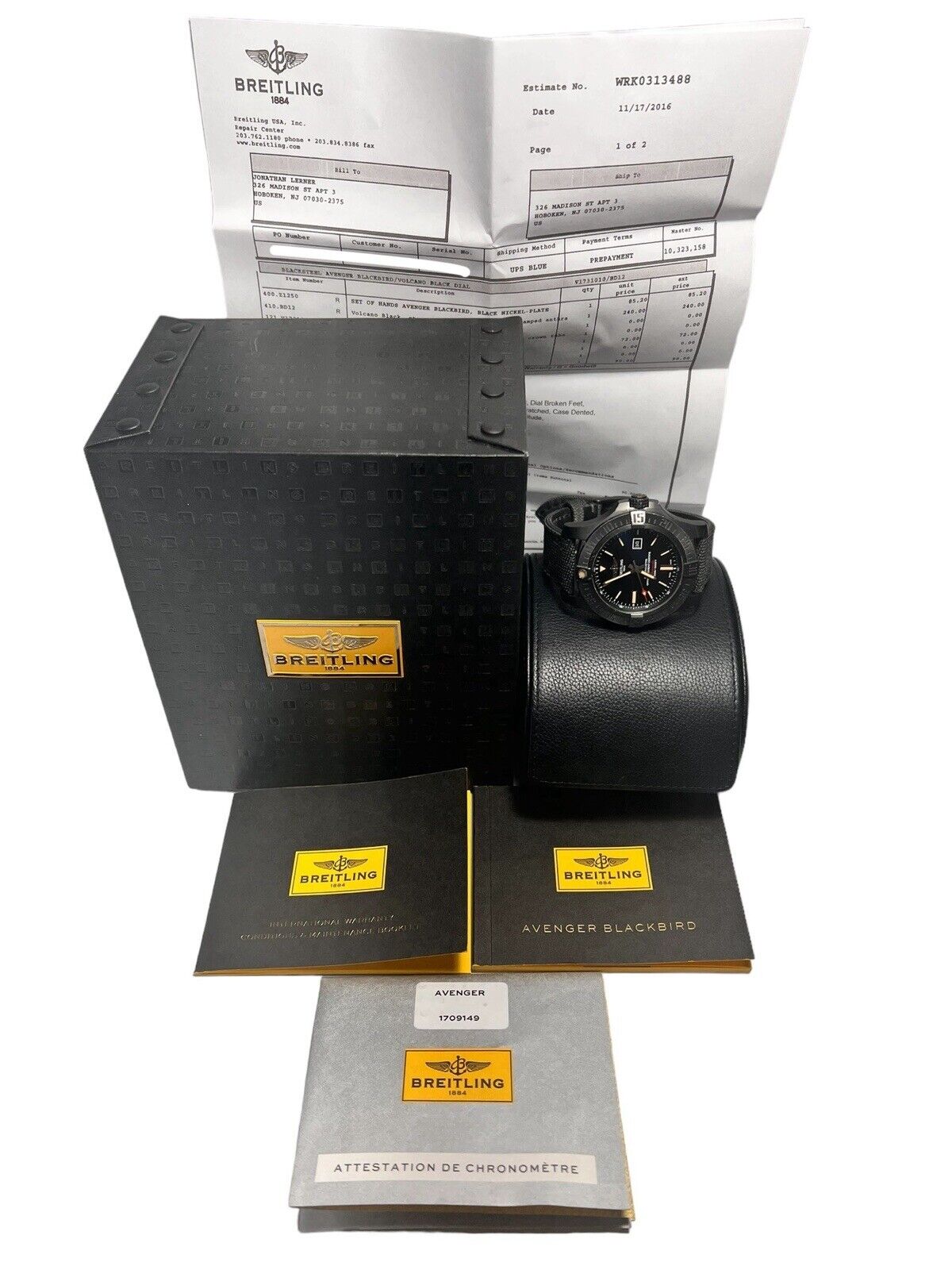 Breitling Avenger Blackbird Titanium Black 48mm Automatic Men’s Watch V17310