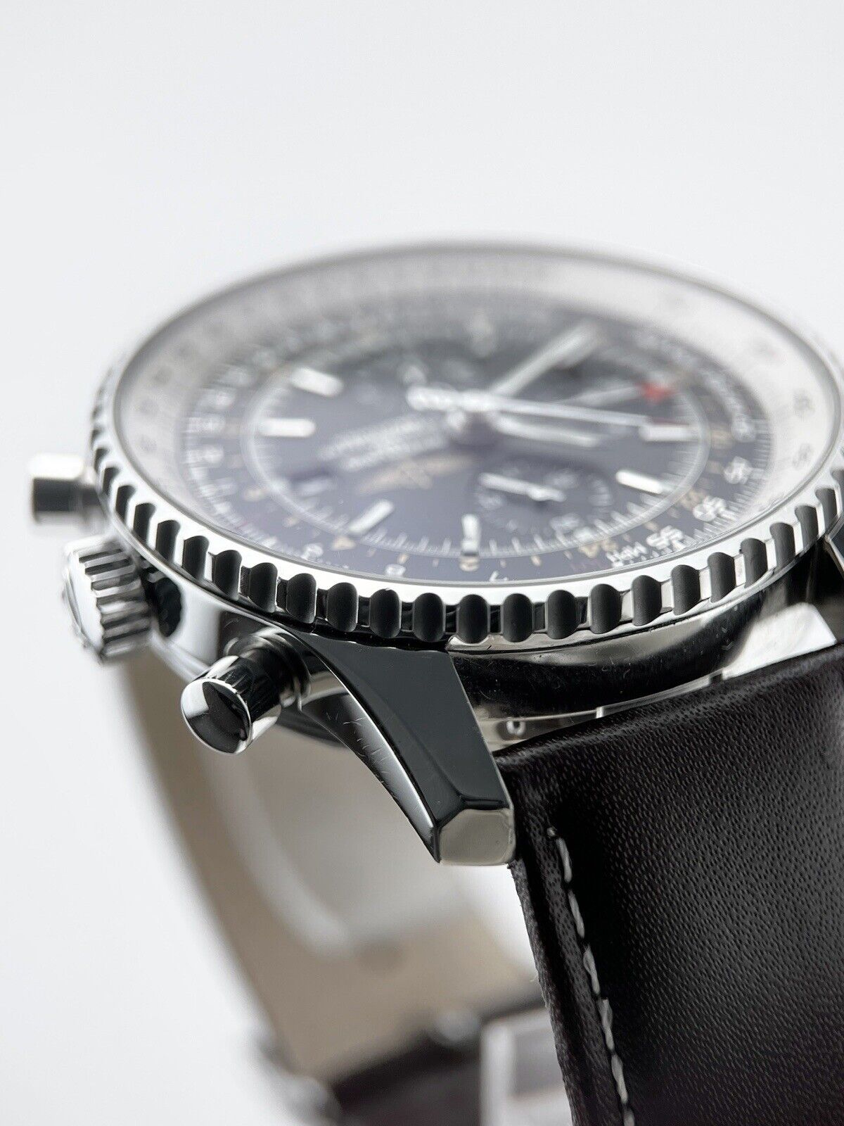 2019 Breitling Navitimer World Men's Black Dial Watch A24322 - Box And Papers