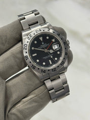 Rolex Explorer II Stainless Steel 16570 Black Dial Watch