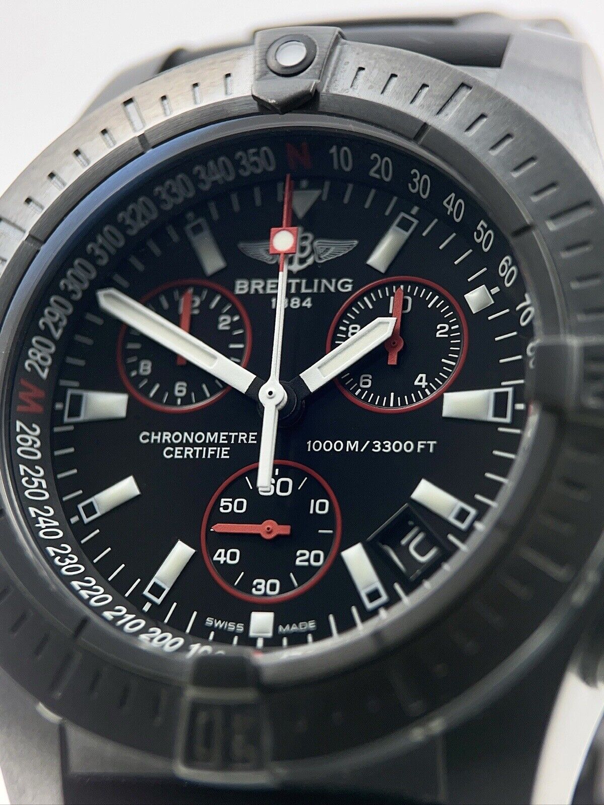 Breitling Avenger Seawolf Limited Edition Black Steel 45mm Quartz Men’s Watch