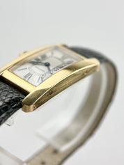 Cartier Tank Americaine 18k Yellow Gold Quartz Movement 19x35mm Ref-2482