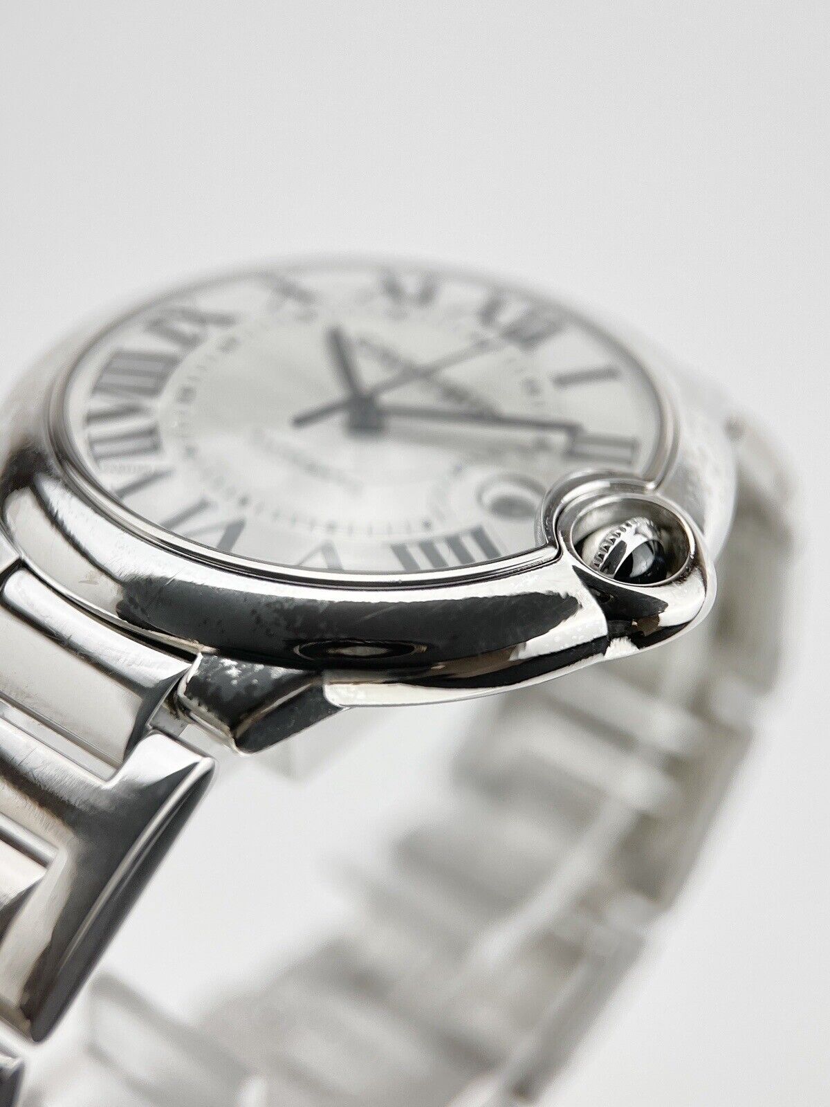 Cartier Ballon Men's Automatic 42mm FULL 18k White Gold 3000 - B&P