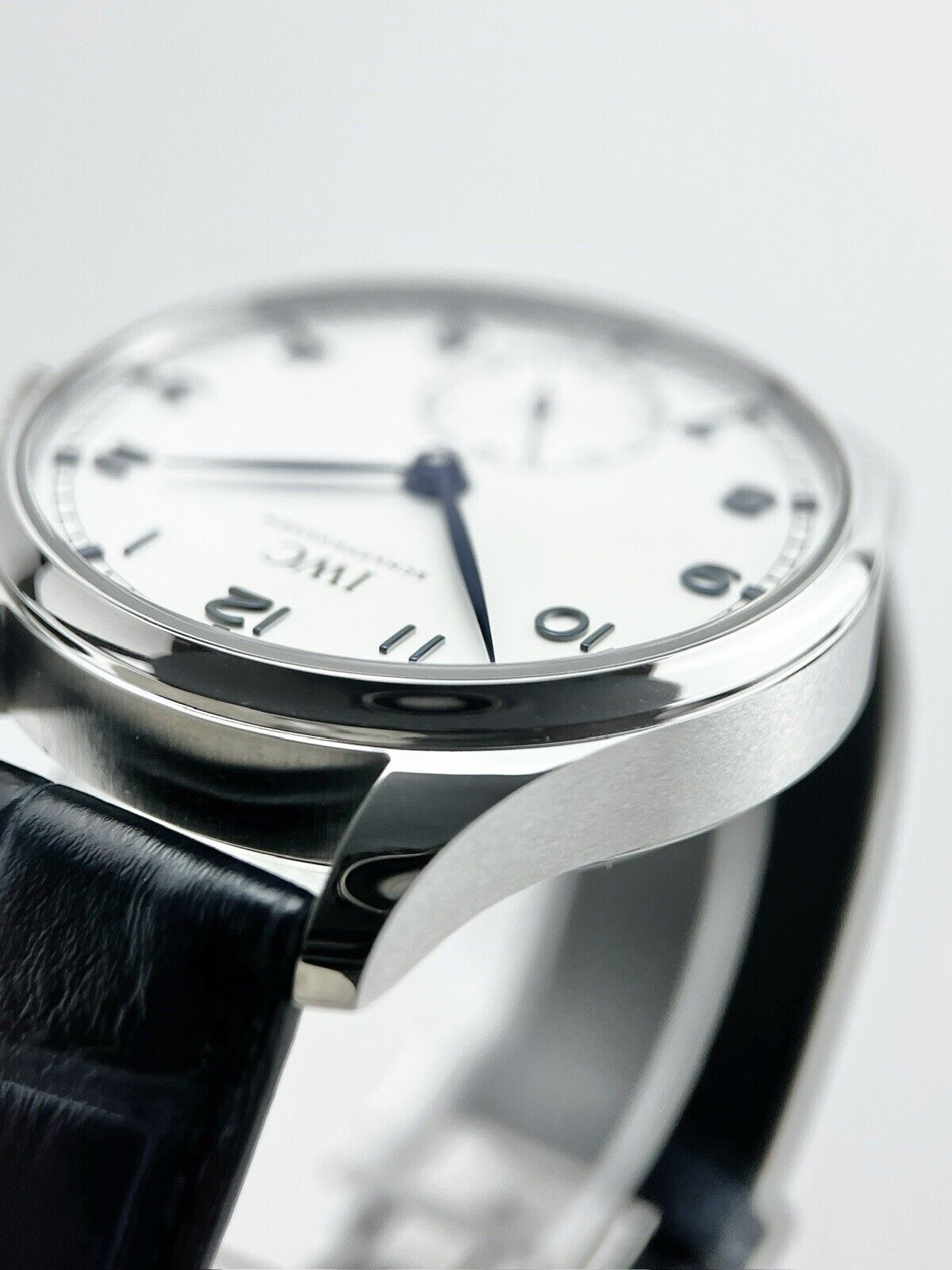NEW 2023 IWC Portugieser Automatic 40 Steel IW358304 40mm Blue Strap Box/Papers