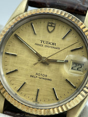 Tudor Prince Oysterdate Automatic Watch Mens Gold Capped Ref. 75205
