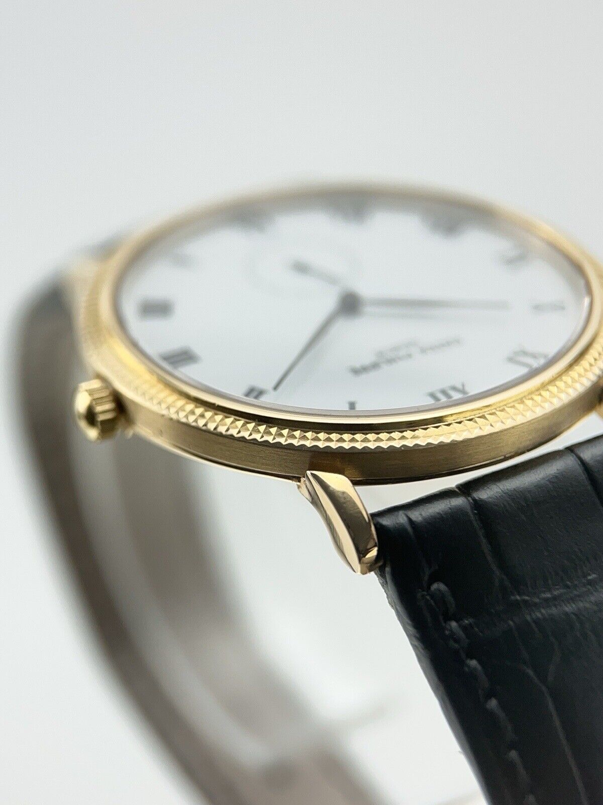 Patek Philippe 18k Yellow Gold White 33mm Manual Wind Men’s Watch 3919J