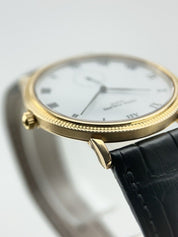 Patek Philippe 18k Yellow Gold White 33mm Manual Wind Men’s Watch 3919J