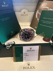 Rolex GMT-Master II "Pepsi" Auto 40mm White Gold Mens Bracelet Watch 116719BLRO