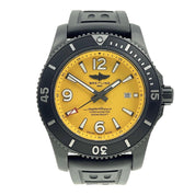 Breitling Superocean 46mm Yellow Dial Automatic Black Stainless Steel M17368