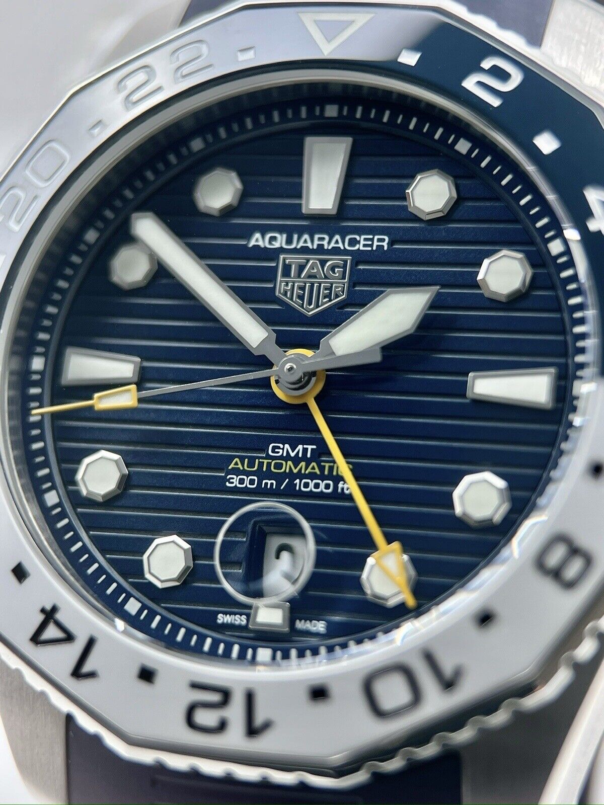 NEW Tag Heuer Aquaracer Automatic Stainless Steel Watch 43mm Blue Dial WBP2010