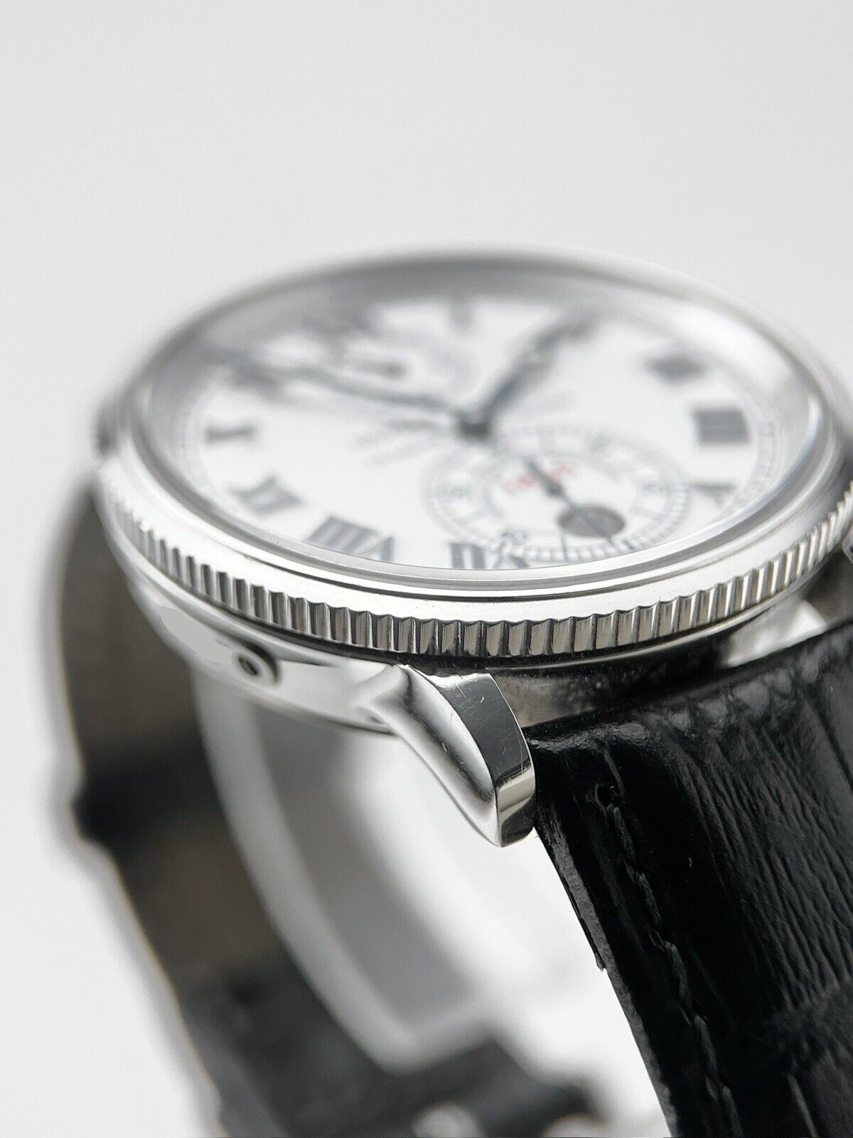 Ulysse Nardin Marine Chronomaster Ref-263-22 Automatic 38mm White Dial B&P